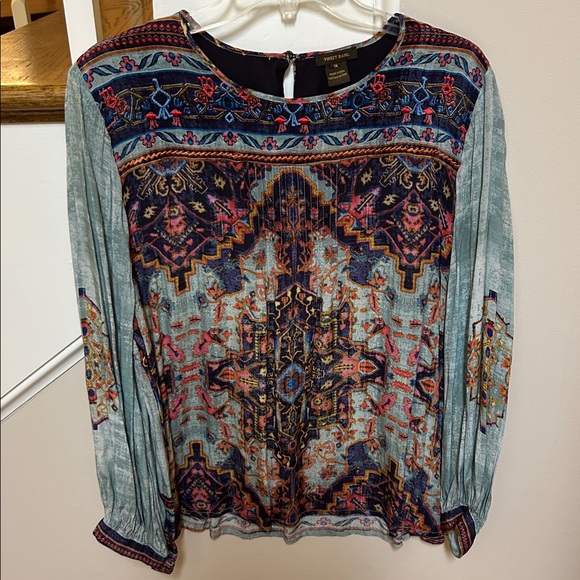 Anthropologie Vineet Bahl 1X Prudence Bohemian Print Women's Top - Picture 5 of 16